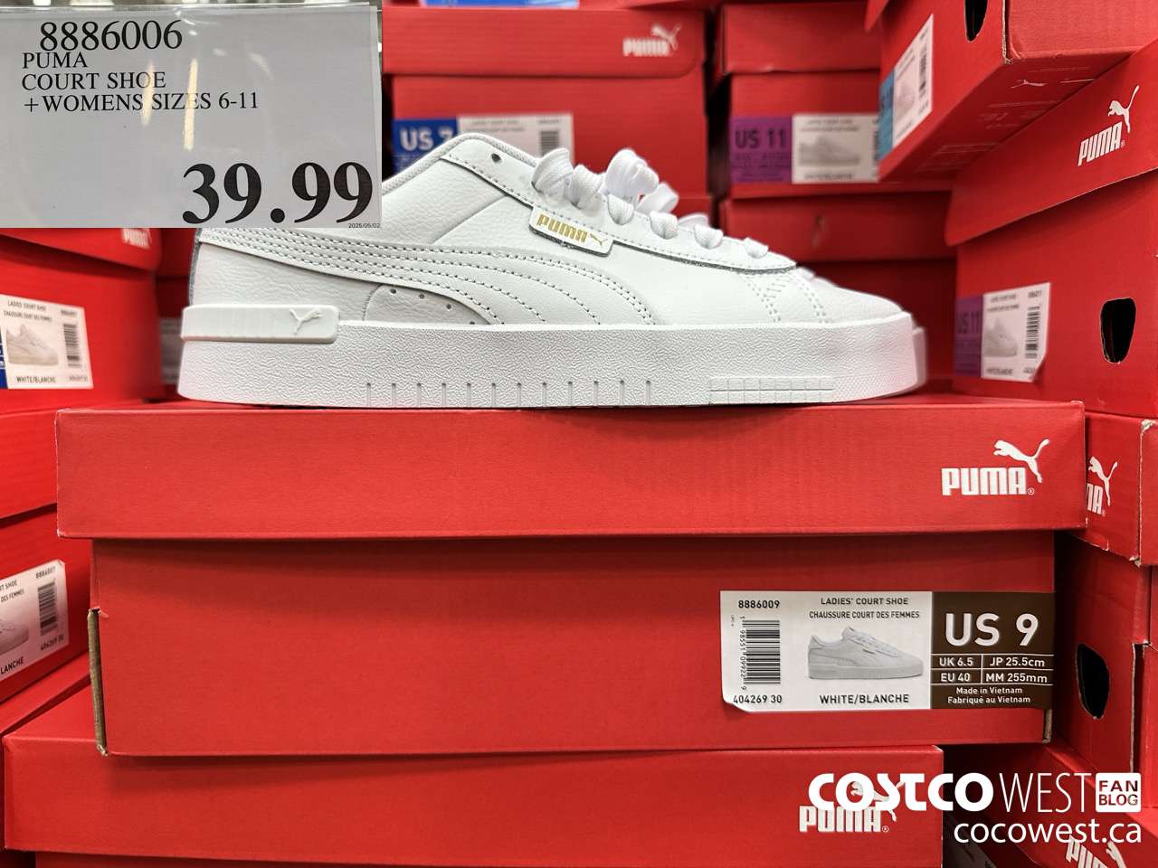 8886006 PUMA COURT SHOE WOMENS SIZES 6-11 $39.99