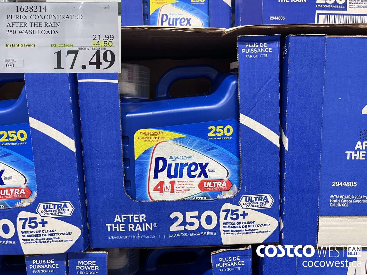 1628214 PUREX CONCENTRATED AFTER THE RAIN 250 WASHLOADS ($4.50 INSTANT SAVINGS EXPIRES ON 2025-06-08) $17.49