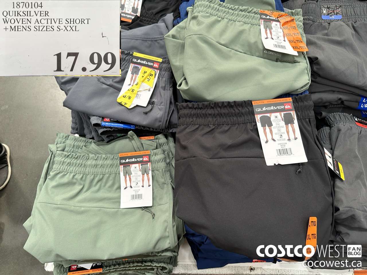 1870104 QUIKSILVER WOVEN ACTIVE SHORT MENS SIZES S-XXL $17.99