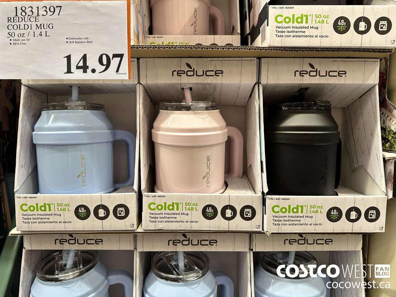 1831397 REDUCE COLD1 MUG 50 OZ/1.4L $14.97