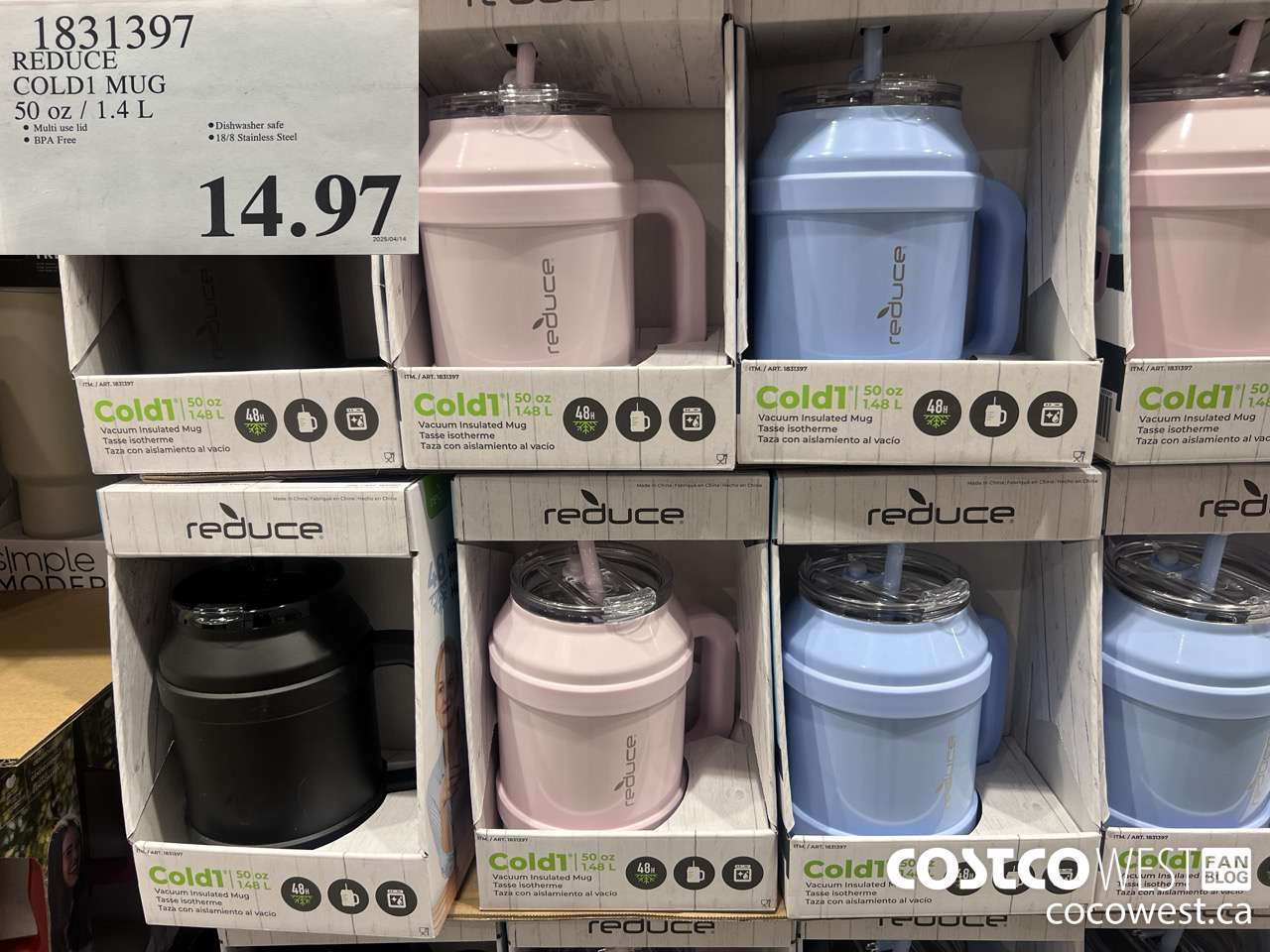 1831397 REDUCE COLD1 MUG 50 OZ/1.4L ($16.92 INSTANT SAVINGS) $14.97