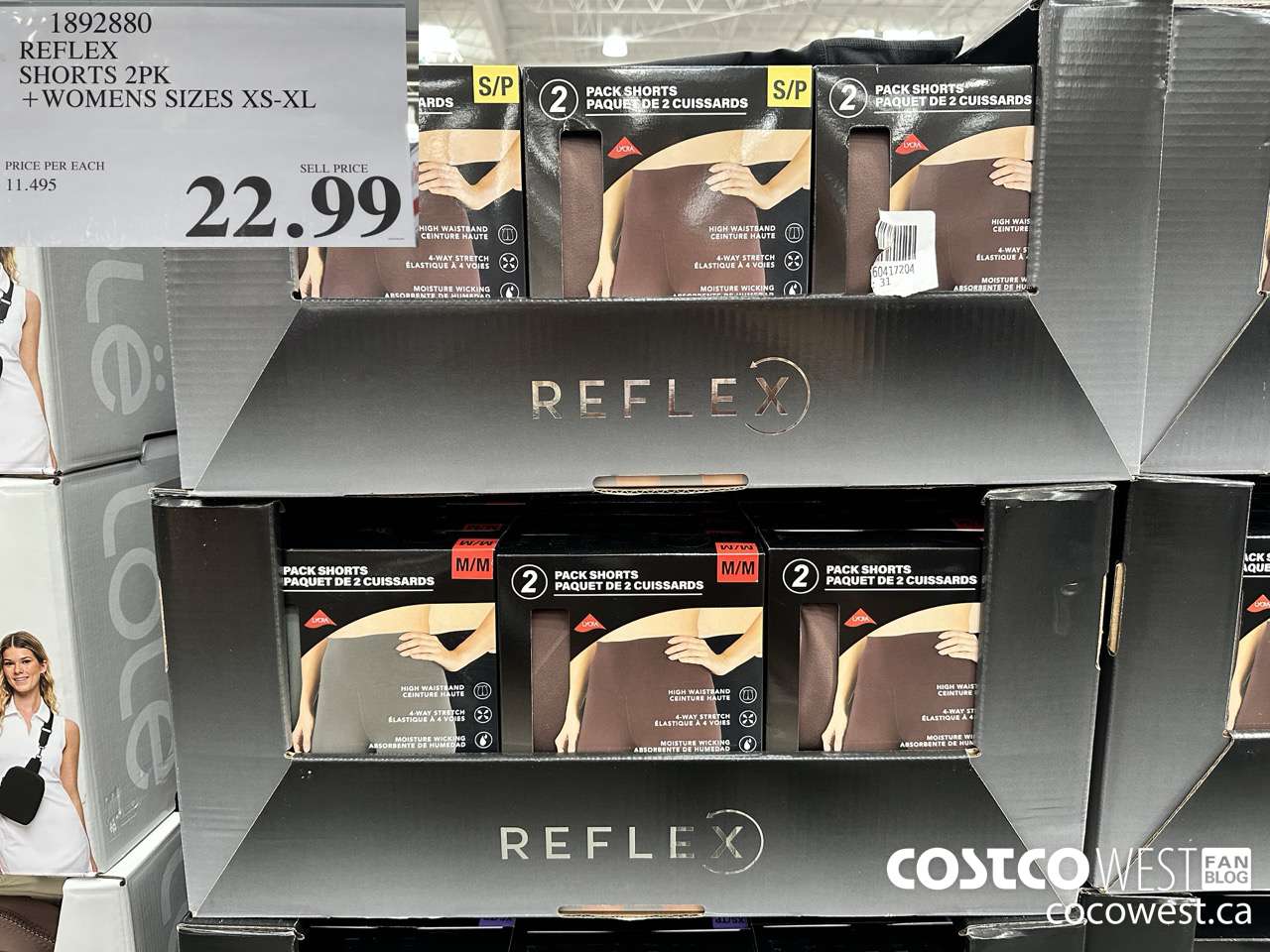 1892880 REFLEX SHORTS 2PK WOMENS SIZES XS-XL $22.99
