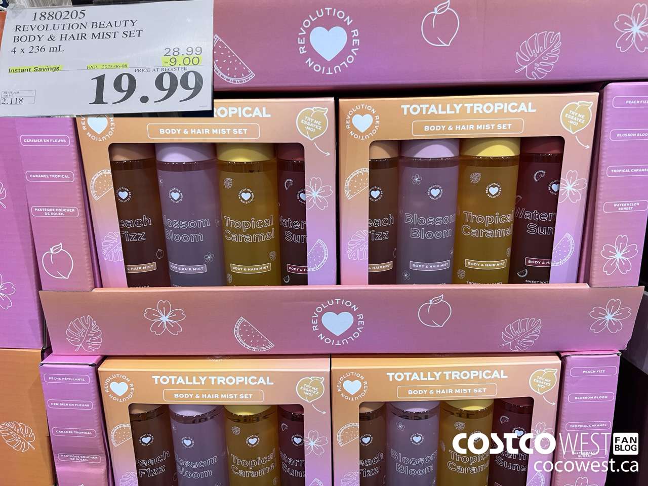 1880205 REVOLUTION BEAUTY BODY & HAIR MIST SET 4 X 236ML ($9.00 INSTANT SAVINGS EXPIRES ON 2025-06-08) $19.99