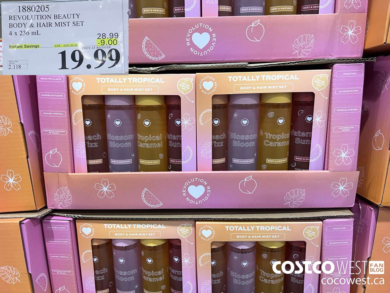 1880205 REVOLUTION BEAUTY BODY & HAIR MIST SET 4 X 236ML ($9.00 INSTANT SAVINGS EXPIRES ON 2025-06-08) $19.99