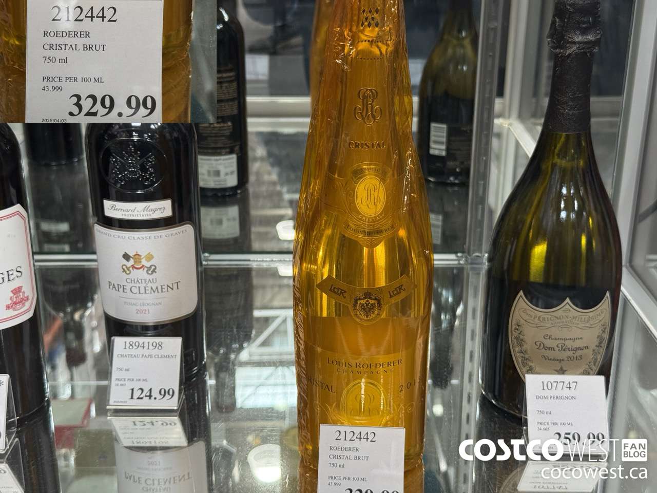 212442 ROEDERER CRISTAL BRUT 750ML $329.99