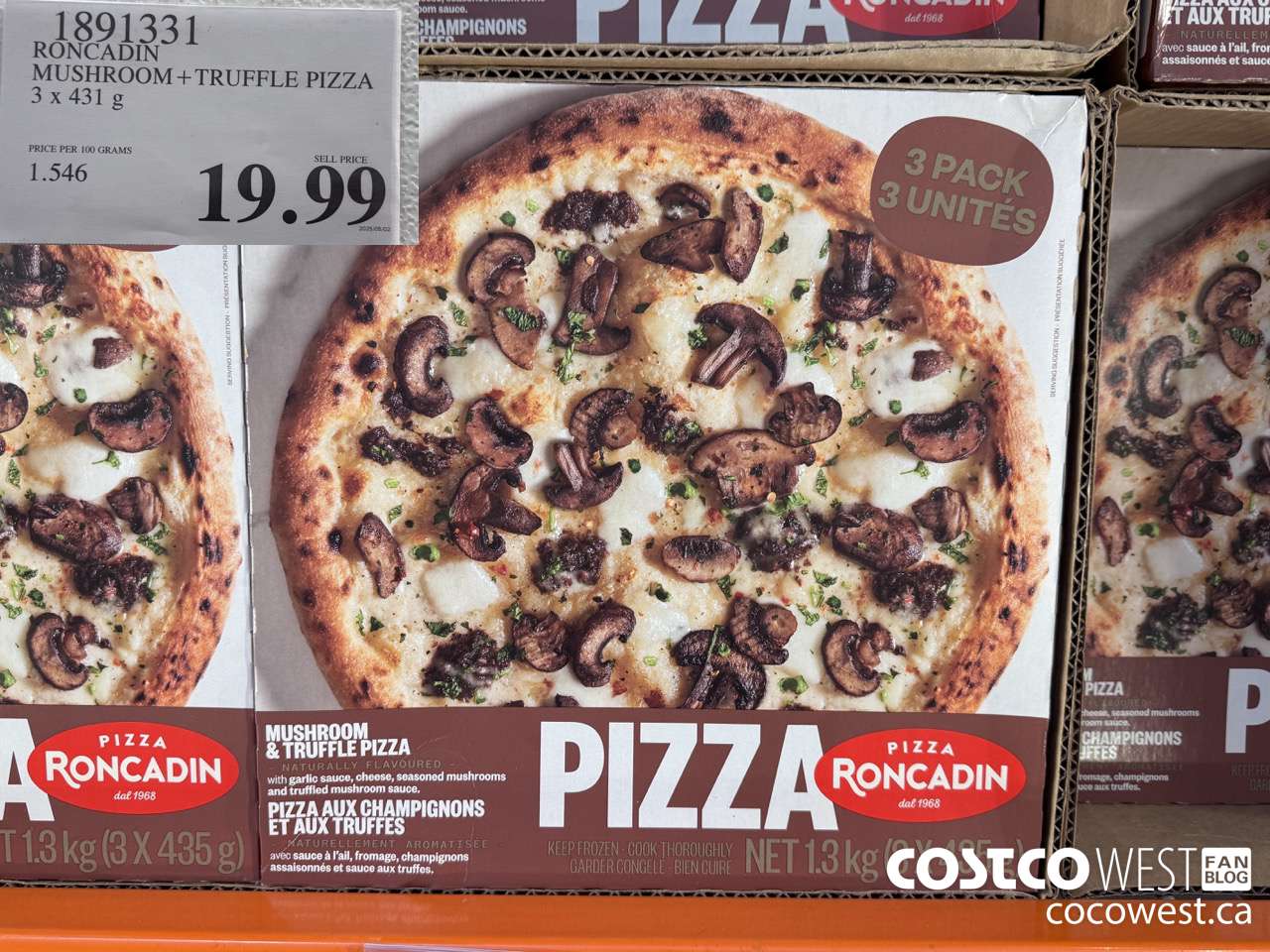 1891331 RONCADIN MUSHROOM + TRUFFLE PIZZA 3 X 431G $19.99