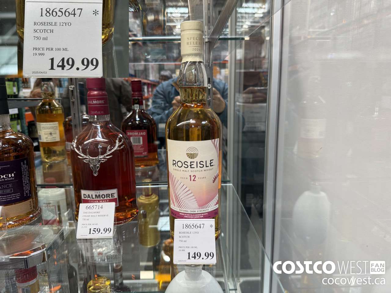 1865647 ROSEISLE 12YO SCOTCH 750ML $149.99