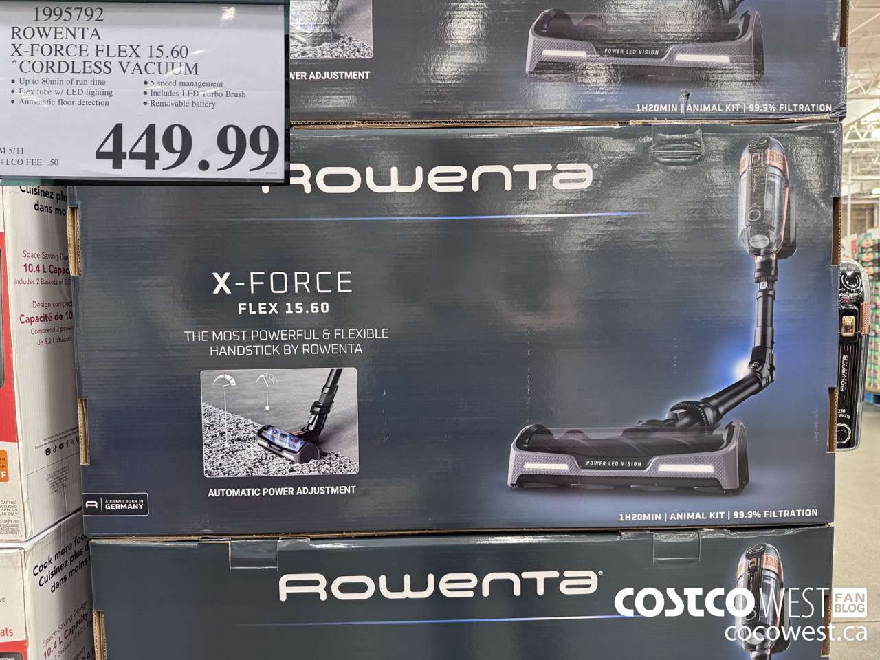 1995792 ROWENTA X-FORCE FLEX 15.60 CORDLESS VACUUM $449.99