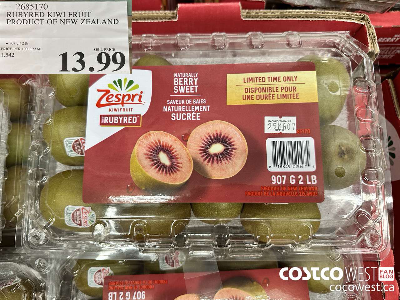 2685170 RUBY RED KIWI FRUIT PRODUCT OF NEW ZEALAND $13.99