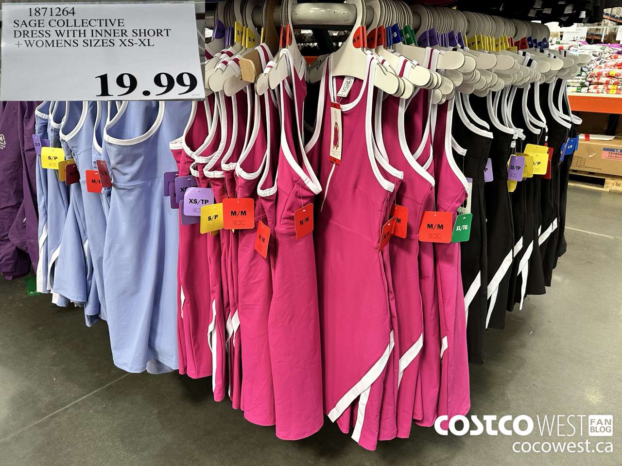 1871264 SAGE COLLECTIVE DRESS WITH INNER SHORT WOMENS SIZES XS-XL $19.99