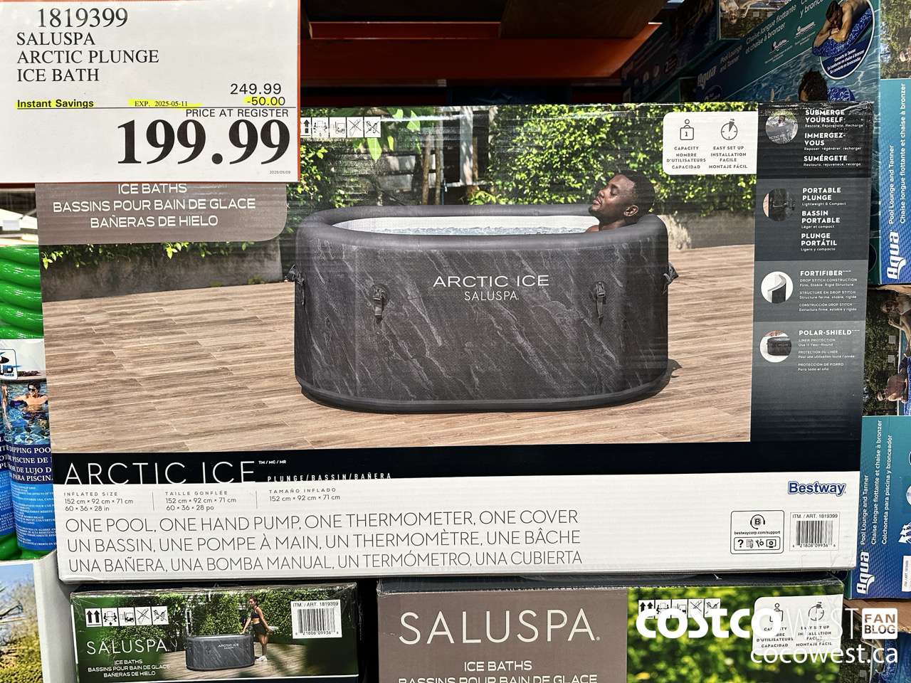 1819399 SALUSPA ARCTIC PLUNGE ICE BATH ($50.00 INSTANT SAVINGS EXPIRES ON 2025-05-11) $199.99