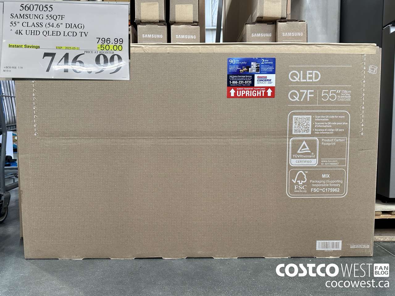 5607055 SAMSUNG 55Q7F 55