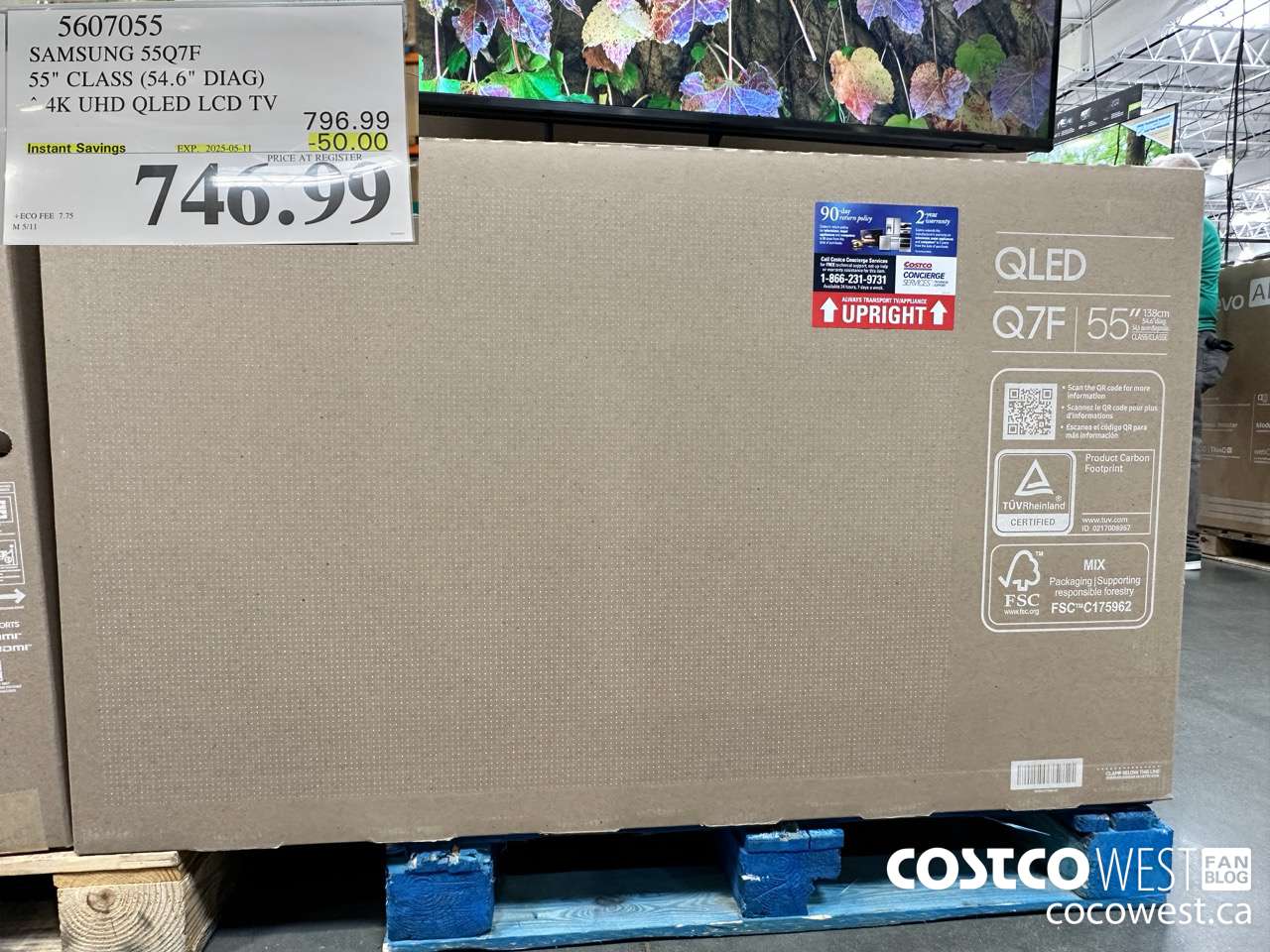 5607055 SAMSUNG 55Q7F 55