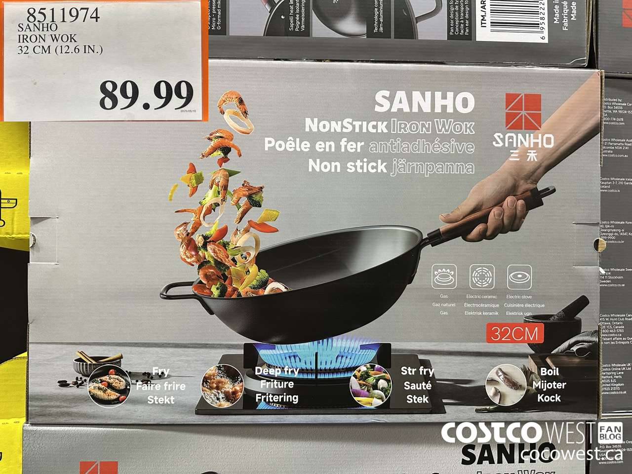 8511974 SANHO IRON WOK 32 CM (12.6 IN.) $89.99