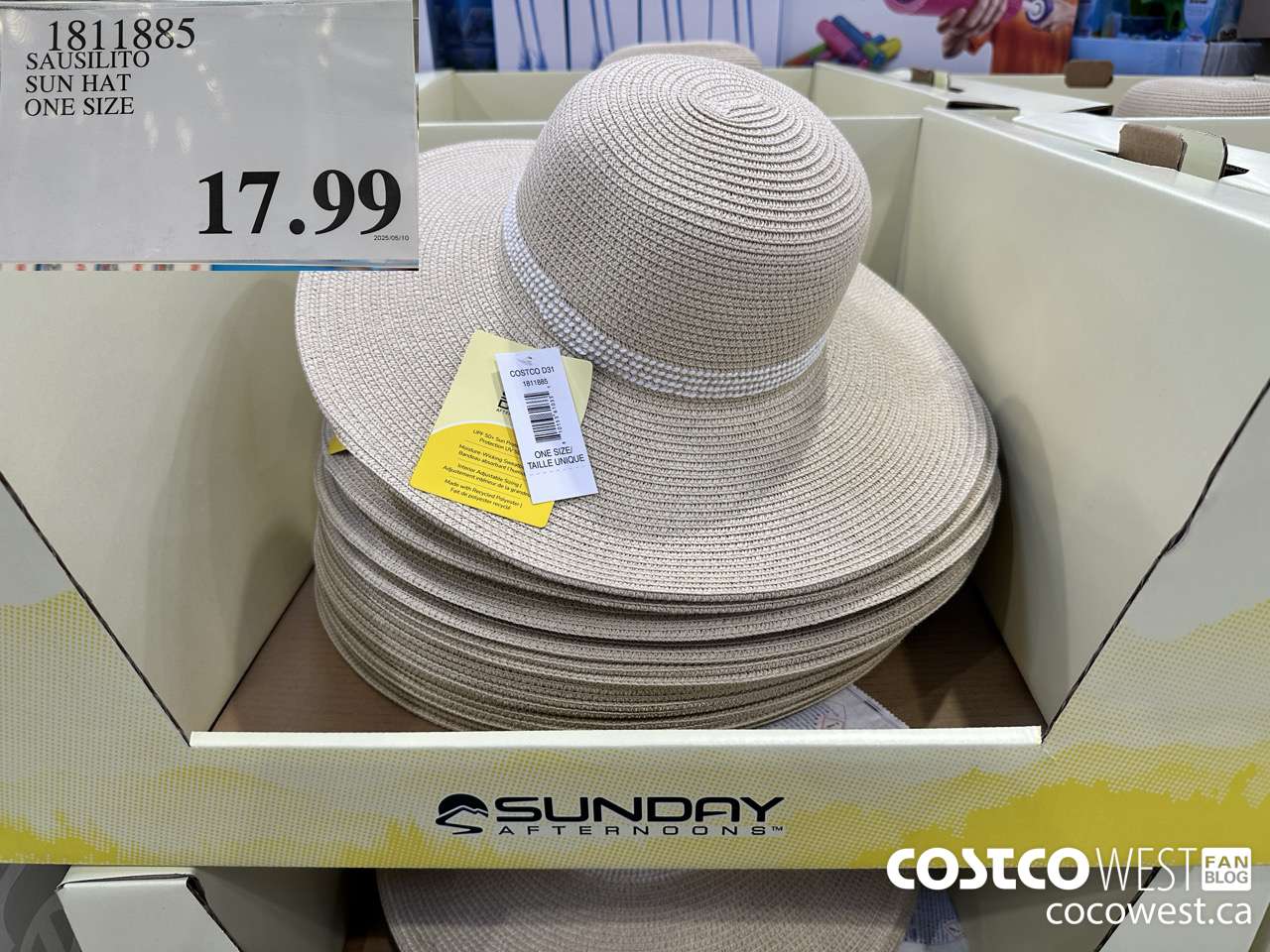 1811885 SAUSILITO SUN HAT ONE SIZE $17.99