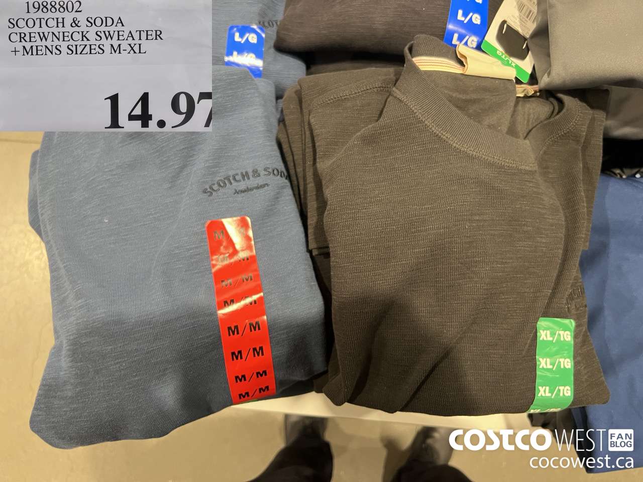 1988802 SCOTCH & SODA CREWNECK SWEATER MENS SIZES M-XL $14.97