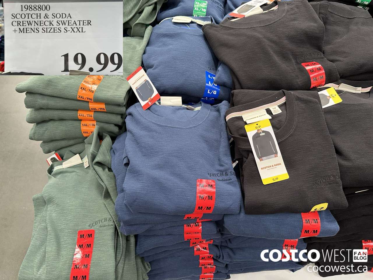 1988800 SCOTCH & SODA CREWNECK SWEATER MENS SIZES S-XXL $19.99