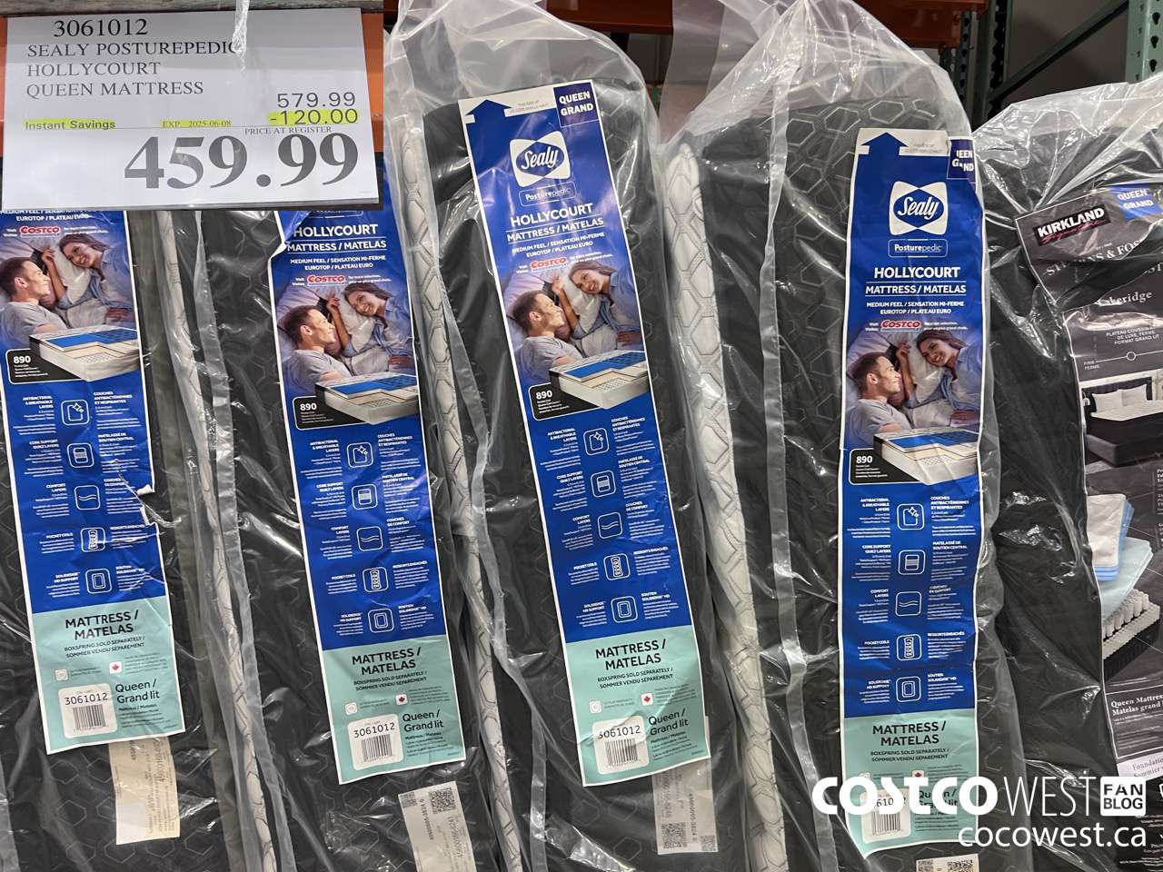 3061012 SEALY POSTUREPEDIC HOLLYCOURT QUEEN MATTRESS ($120.00 INSTANT SAVINGS EXPIRES ON 2025-06-08) $459.99