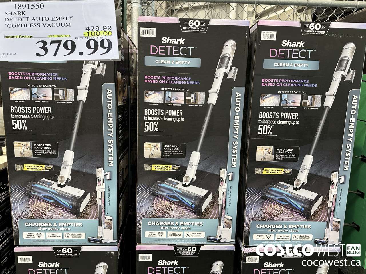 1891550 SHARK DETECT PRO AUTO EMPTY STICK VACUUM ($100.00 INSTANT SAVINGS EXPIRES ON 2025-06-08) $379.99