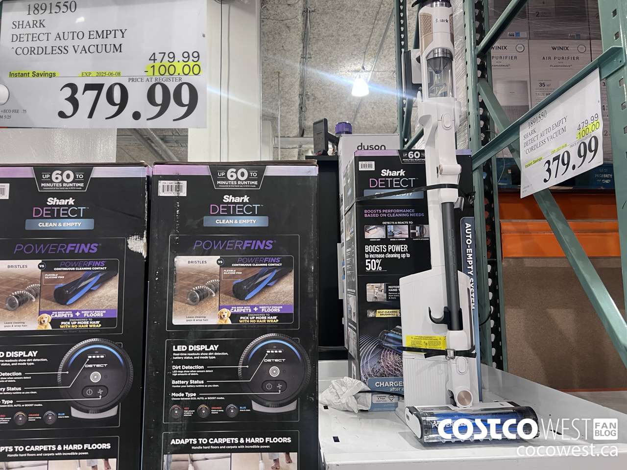 1891550 SHARK DETECT PRO AUTO EMPTY STICK VACUUM ($100.00 INSTANT SAVINGS EXPIRES ON 2025-06-08) $379.99