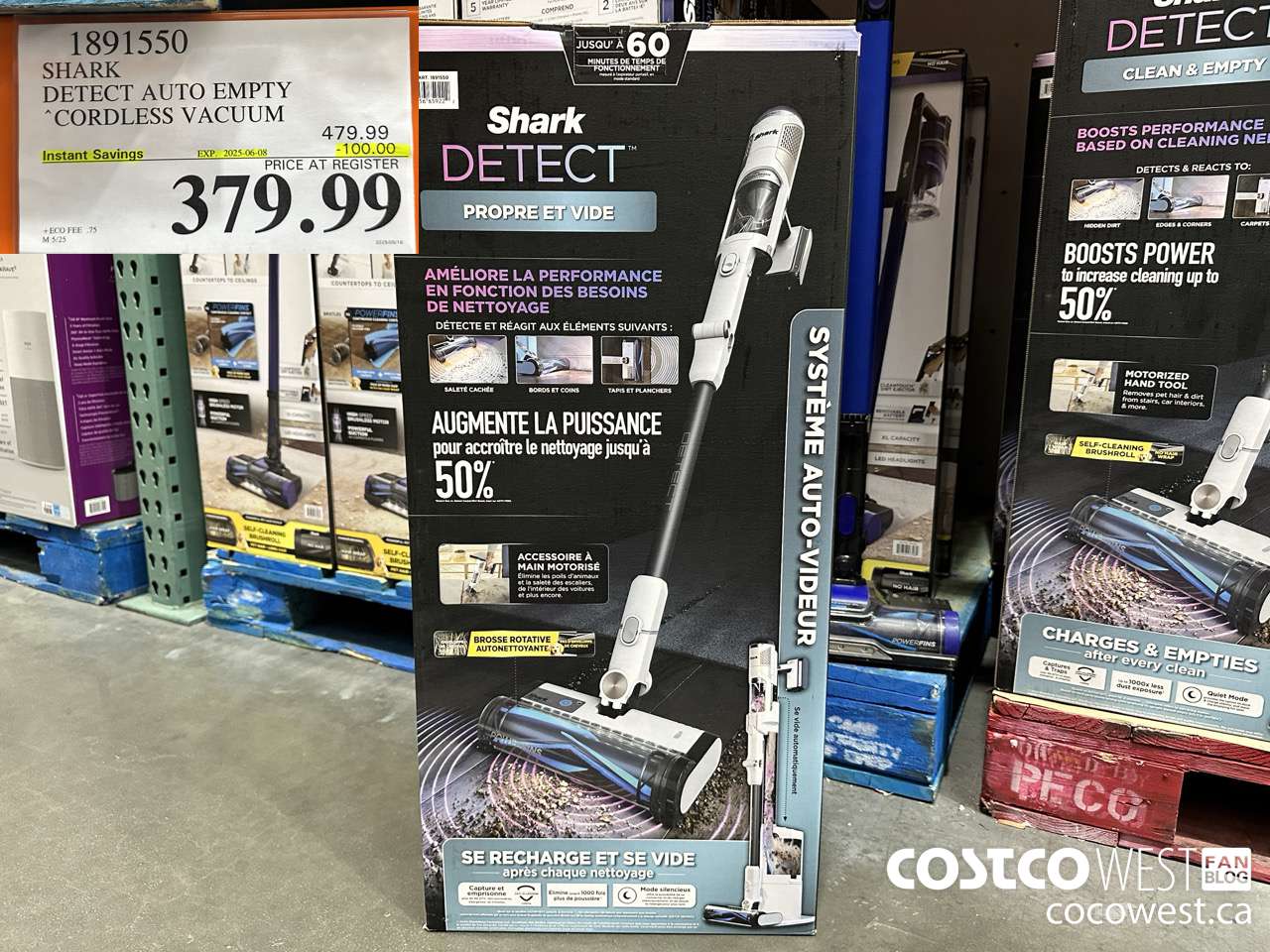 1891550 SHARK DETECT PRO AUTO EMPTY STICK VACUUM ($100.00 INSTANT SAVINGS EXPIRES ON 2025-06-08) $379.99