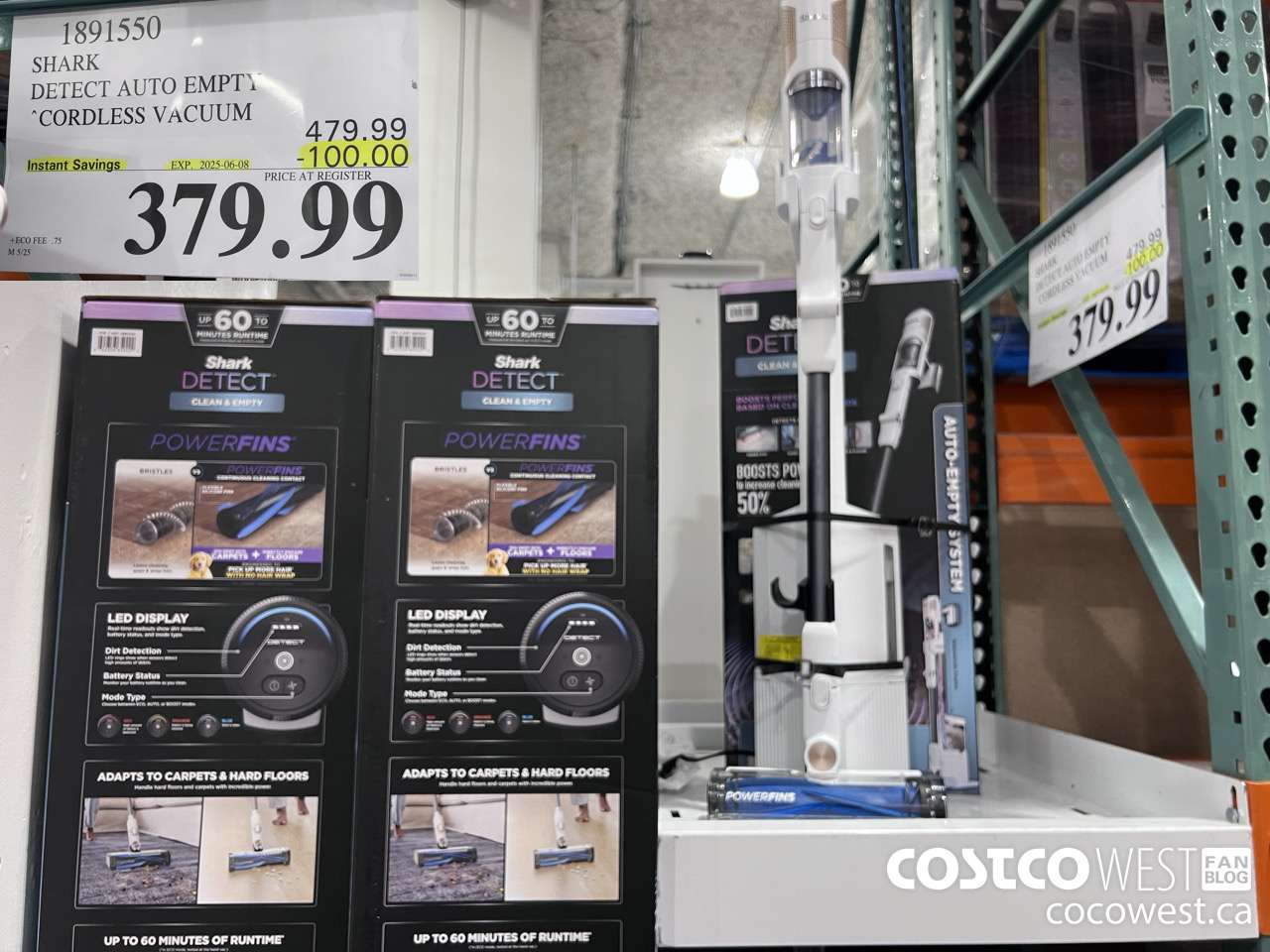 1891550 SHARK DETECT PRO AUTO EMPTY STICK VACUUM ($100.00 INSTANT SAVINGS EXPIRES ON 2025-06-08) $379.99