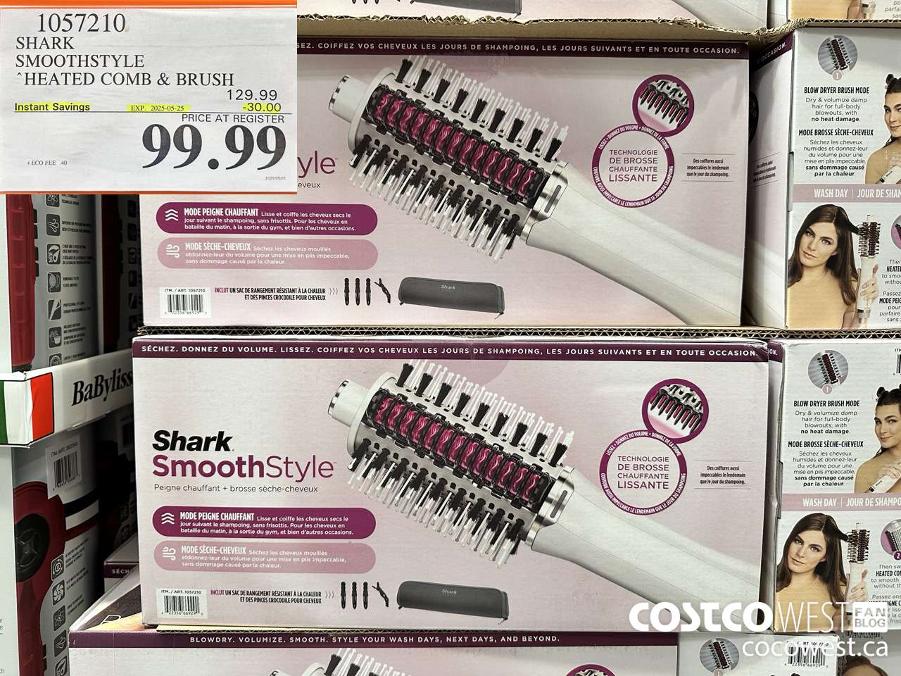 1057210 SHARK SMOOTHSTYLE HEATED COMB & BRUSH ($30.00 INSTANT SAVINGS EXPIRES ON 2025-05-25) $99.99
