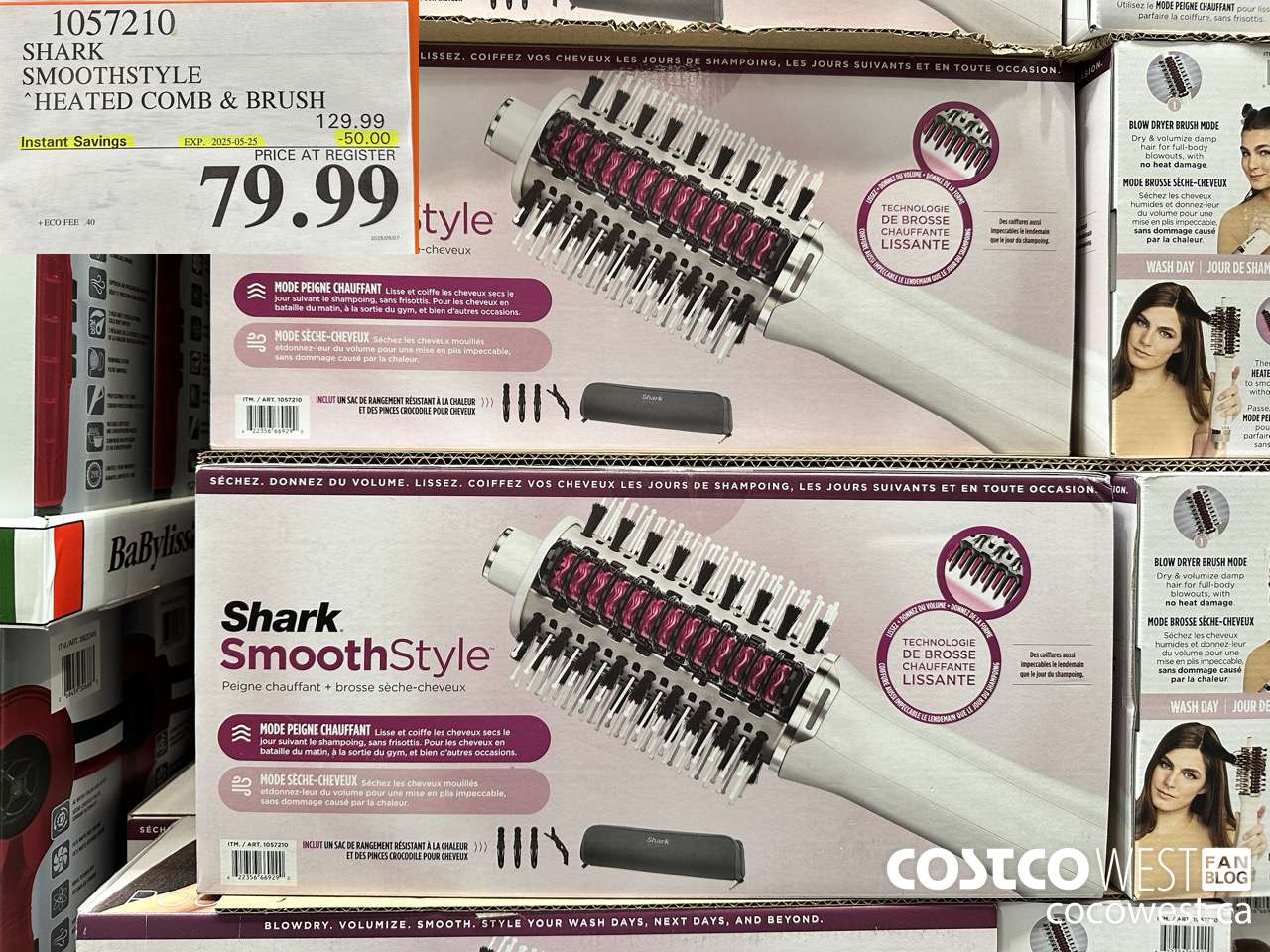 1057210 SHARK SMOOTHSTYLE HEATED COMB & BRUSH ($50.00 INSTANT SAVINGS EXPIRES ON 2025-05-25) $79.99