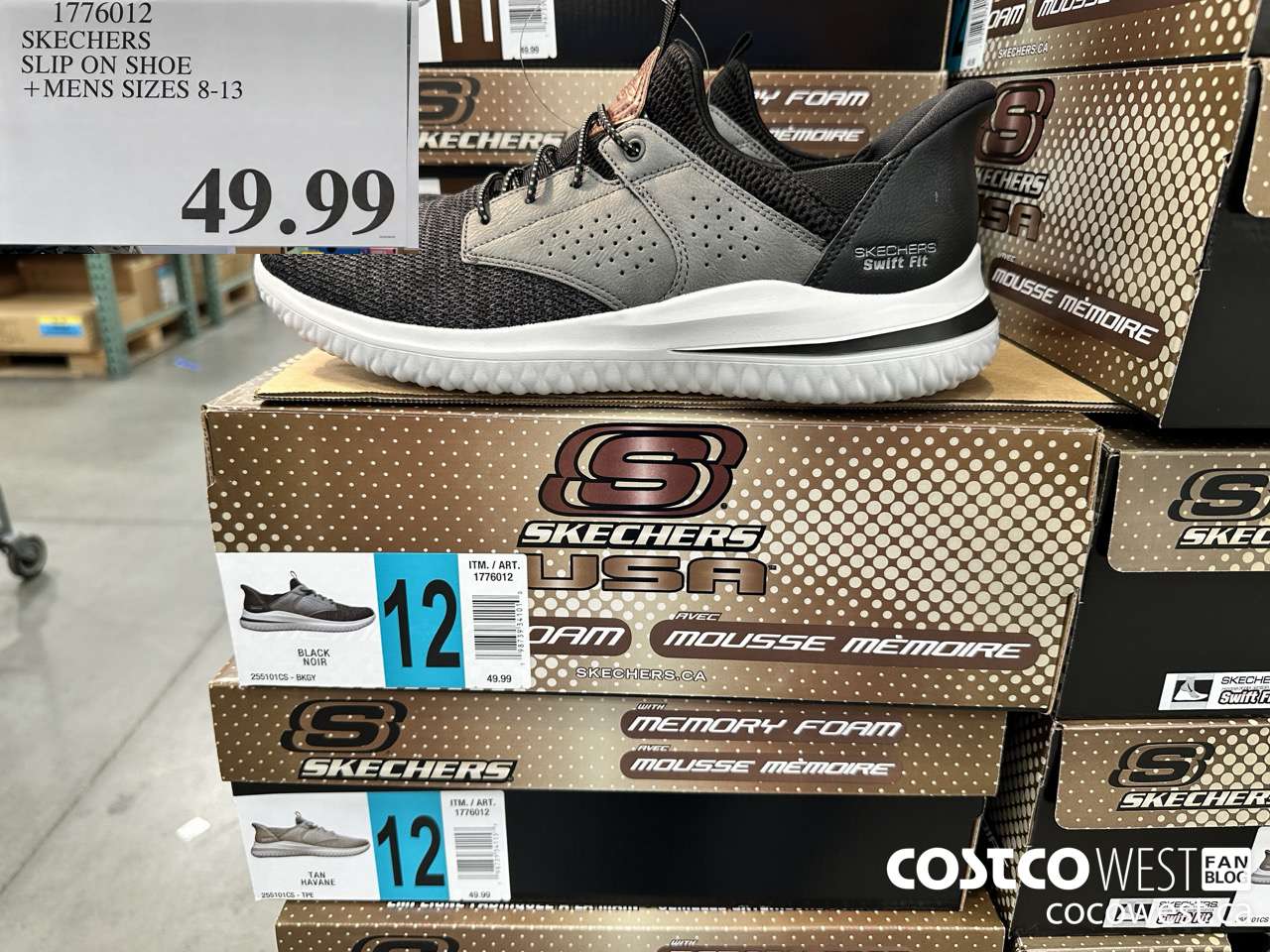 1776012 SKECHERS SLIP ON SHOE MENS SIZES 8-13 $49.99