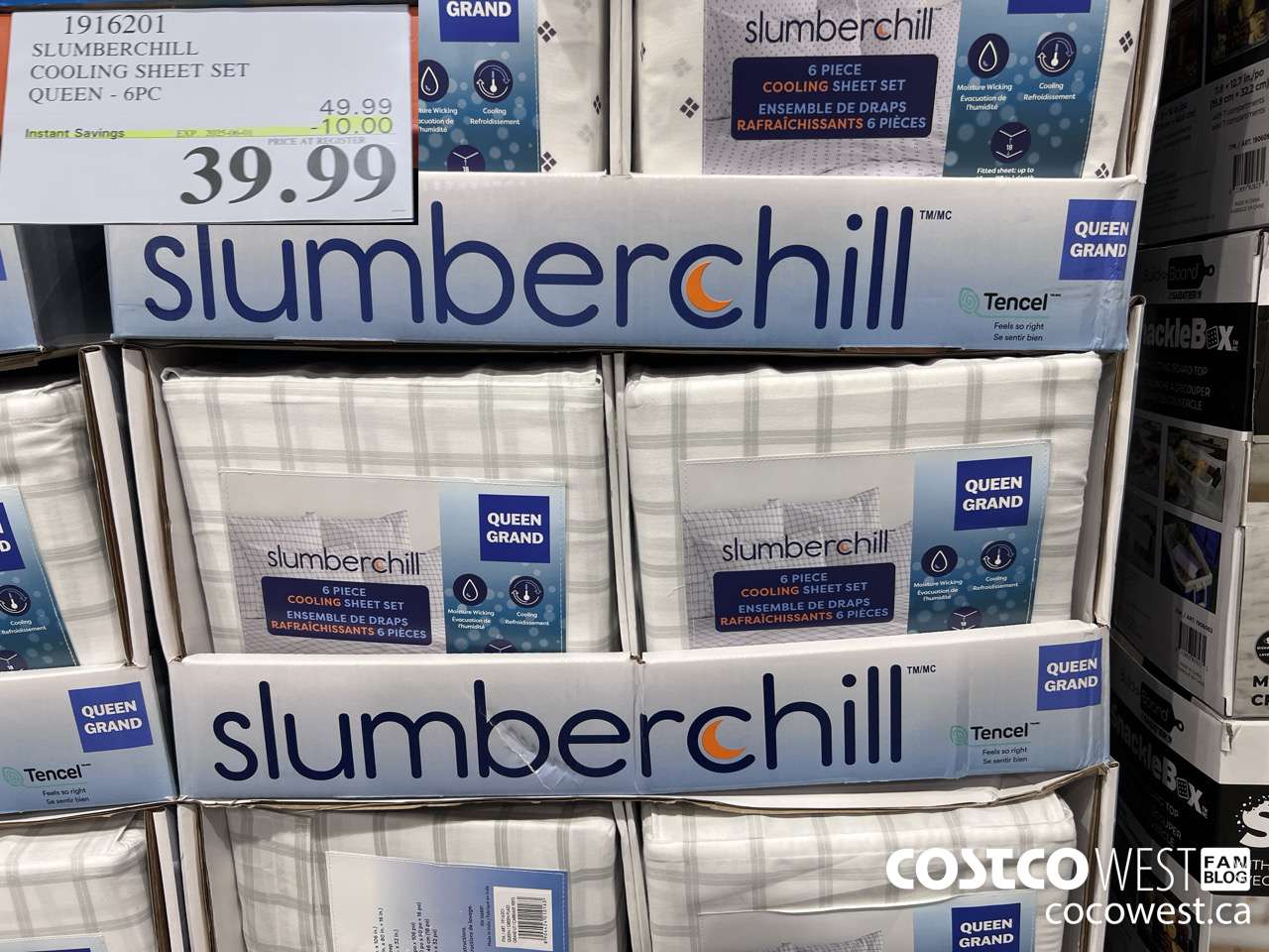 1916201 SLUMBERCHILL COOLING SHEET SET QUEEN 6PC ($10.00 INSTANT SAVINGS EXPIRES ON 2025-06-01) $39.99