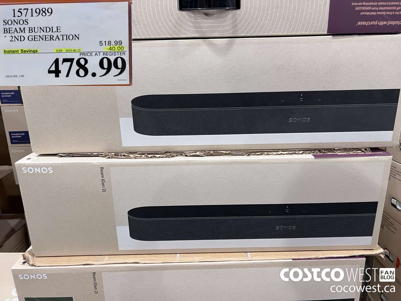 1571989 SONOS BEAM (GEN 2) BUNDLE ($40.00 INSTANT SAVINGS EXPIRES ON 2025-06-15) $478.99