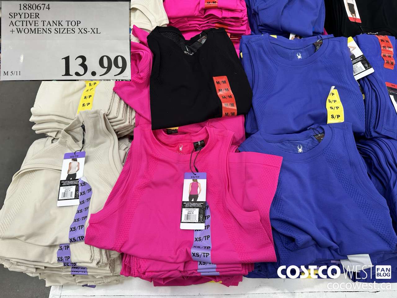 1880674 SPYDER ACTIVE TANK TOP WOMENS SIZES XS-XL $13.99