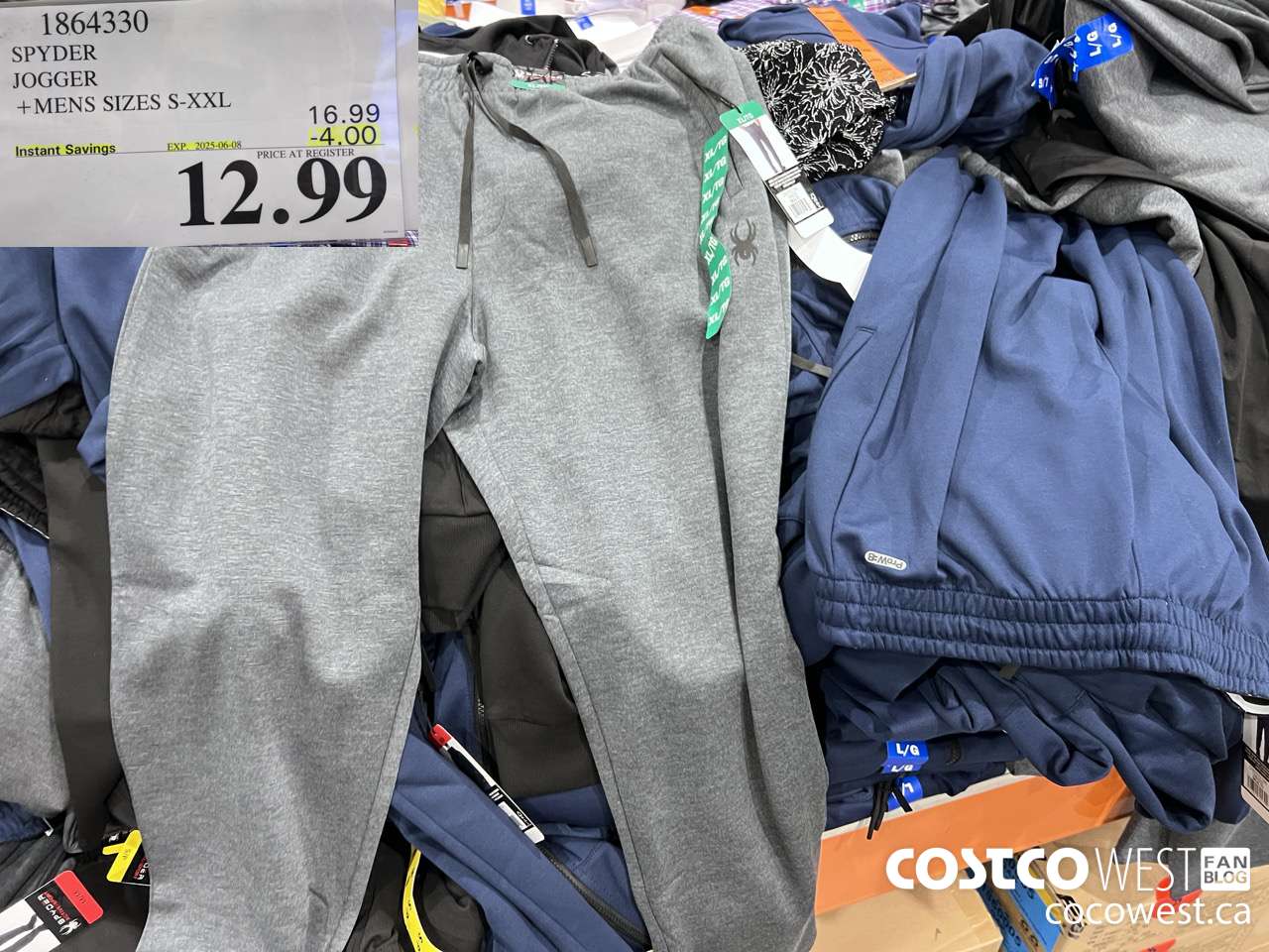 1864330 SPYDER JOGGER MENS SIZES S-XXL ($4.00 INSTANT SAVINGS EXPIRES ON 2025-06-08) $12.99