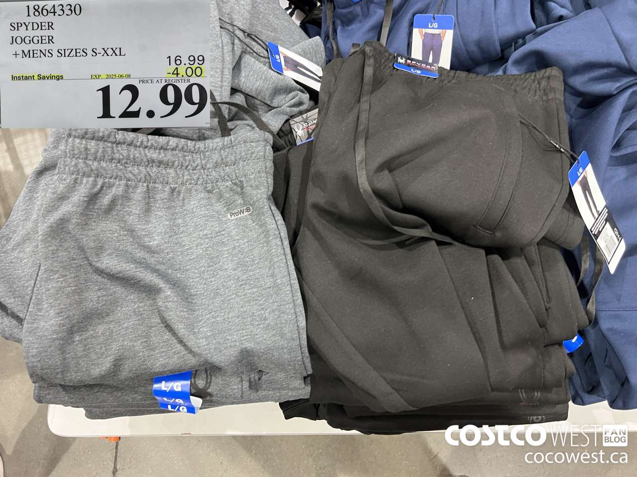 1864330 SPYDER JOGGER MENS SIZES S-XXL ($4.00 INSTANT SAVINGS EXPIRES ON 2025-06-08) $12.99