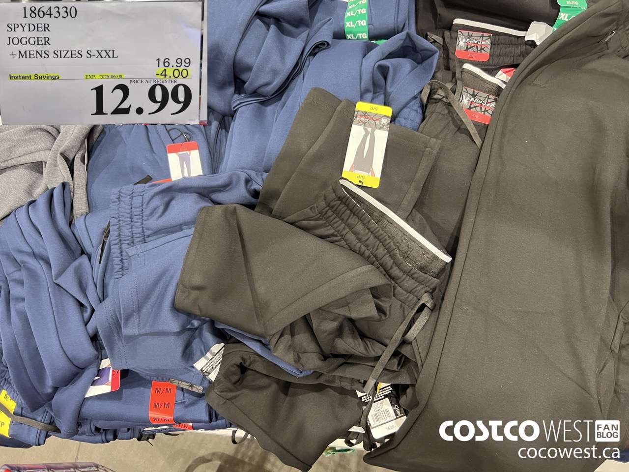 1864330 SPYDER JOGGER MENS SIZES S-XXL ($4.00 INSTANT SAVINGS EXPIRES ON 2025-06-08) $12.99