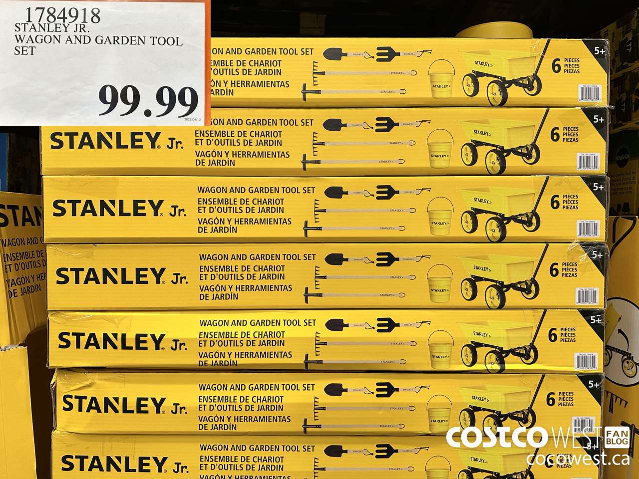 1784918 STANLEY JR. WAGON AND GARDEN TOOL SET $99.99