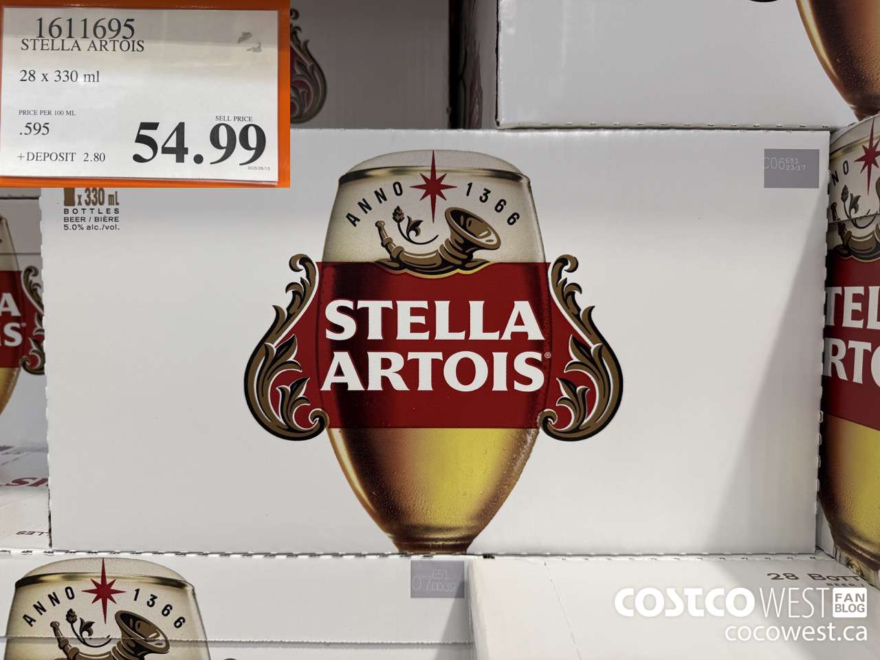 1611695 STELLA ARTOIS 28 X 330ML $54.99
