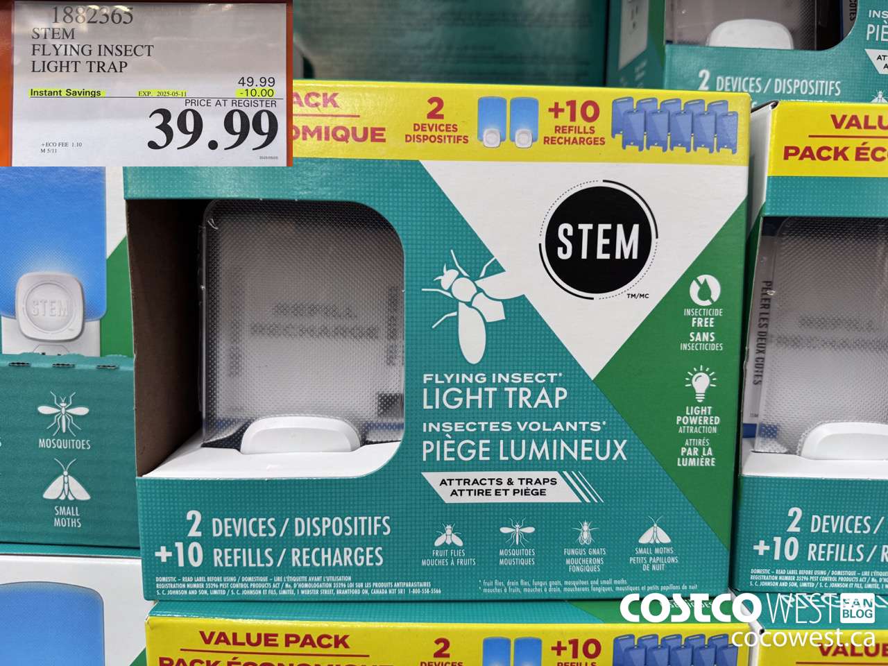 1882365 STEM FLYING INSECT LIGHT TRAP ($10.00 INSTANT SAVINGS EXPIRES ON 2025-05-11) $39.99