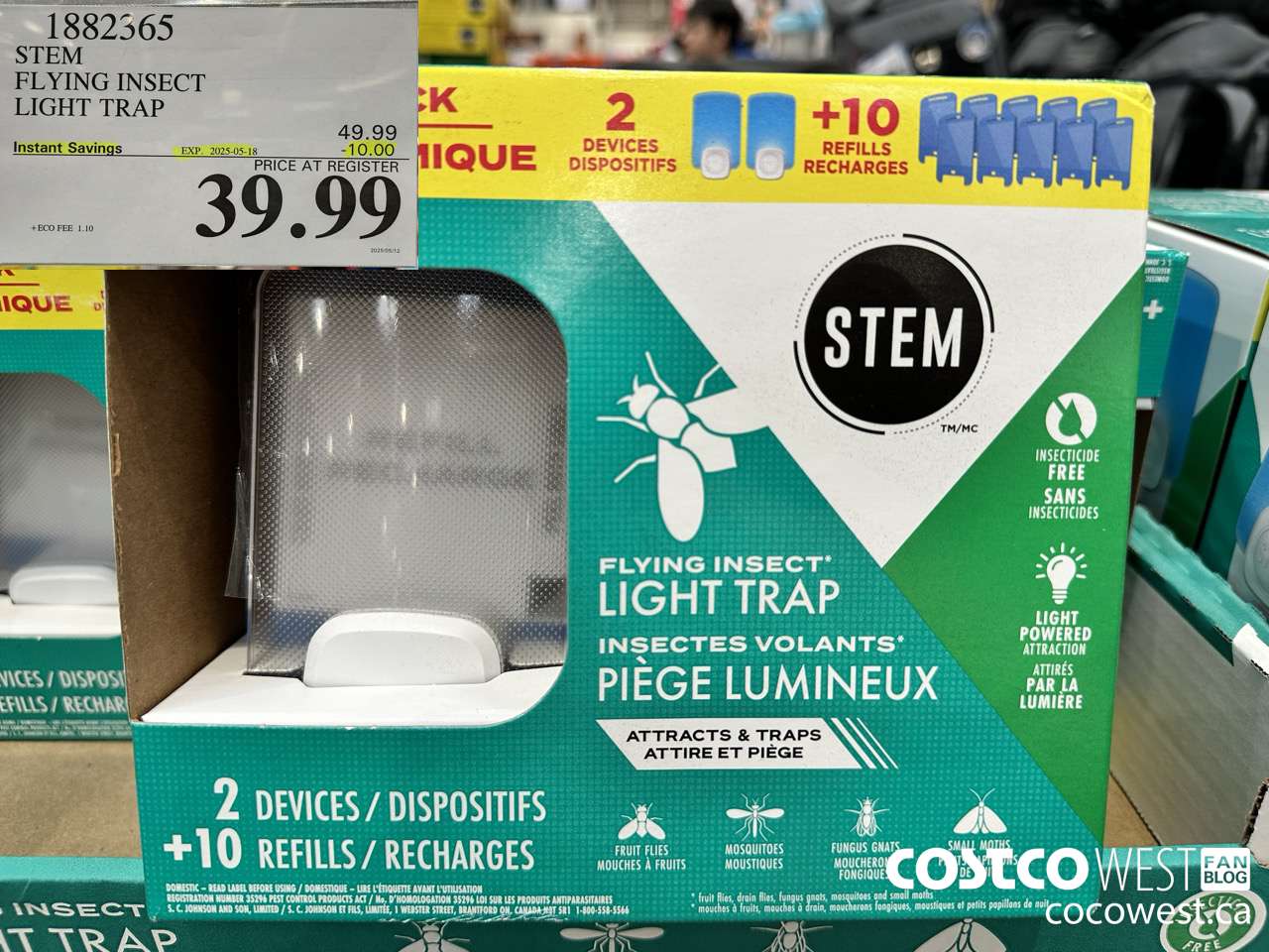 1882365 STEM FLYING INSECT LIGHT TRAP ($10.00 INSTANT SAVINGS EXPIRES ON 2025-05-18) $39.99