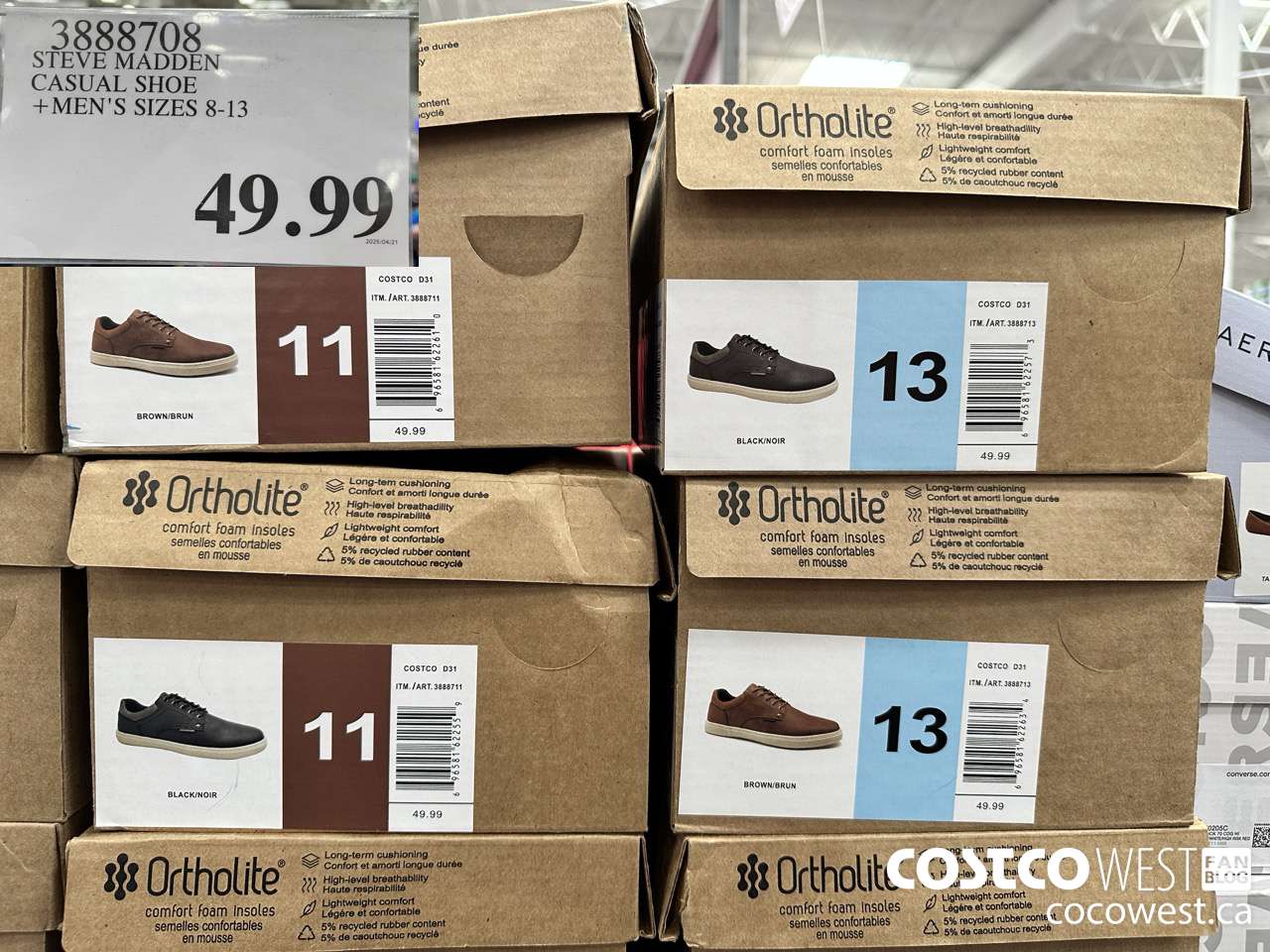 3888708 STEVE MADDEN CASUAL SHOE MENS SIZES 8-13 $49.99