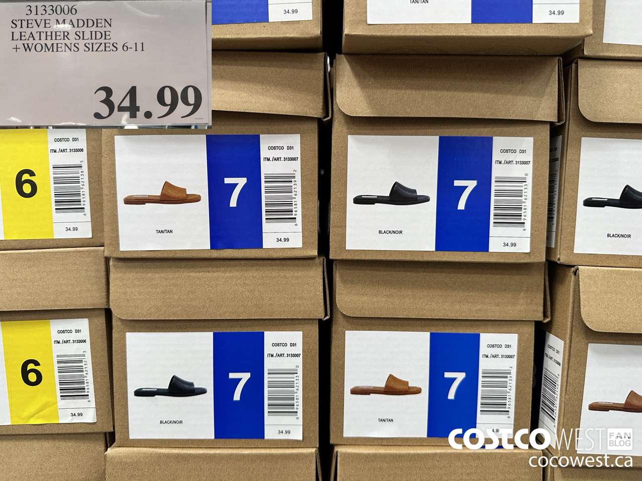 3133006 STEVE MADDEN LEATHER SLIDE LADIES SIZES 6-11  $34.99