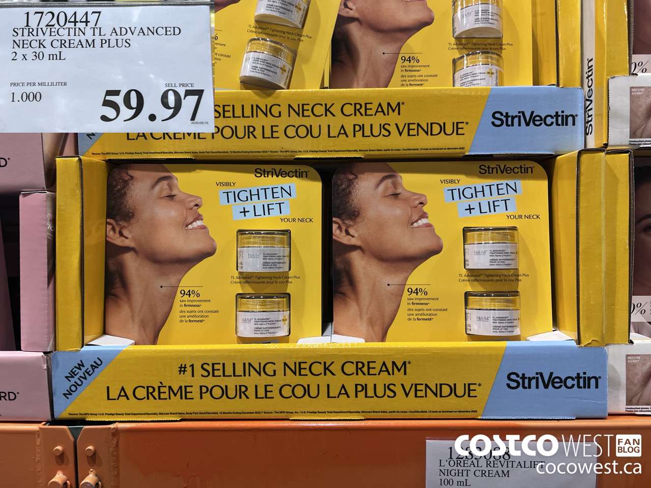 1720447 STIVECTIN TL ADVANCED NECK CREAM PLUS 2 X 30 ML $59.97