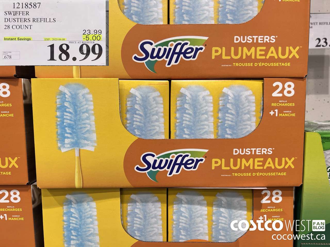 1218587 SWIFFER DUSTERS REFILLS 28 COUNT ($5.00 INSTANT SAVINGS EXPIRES ON 2025-06-08) $18.99