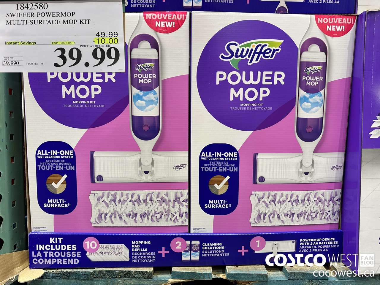 1842580 SWIFFER POWERMOP MULTI-SURFACE MOP KIT ($10.00 INSTANT SAVINGS EXPIRES ON 2025-05-18) $39.99