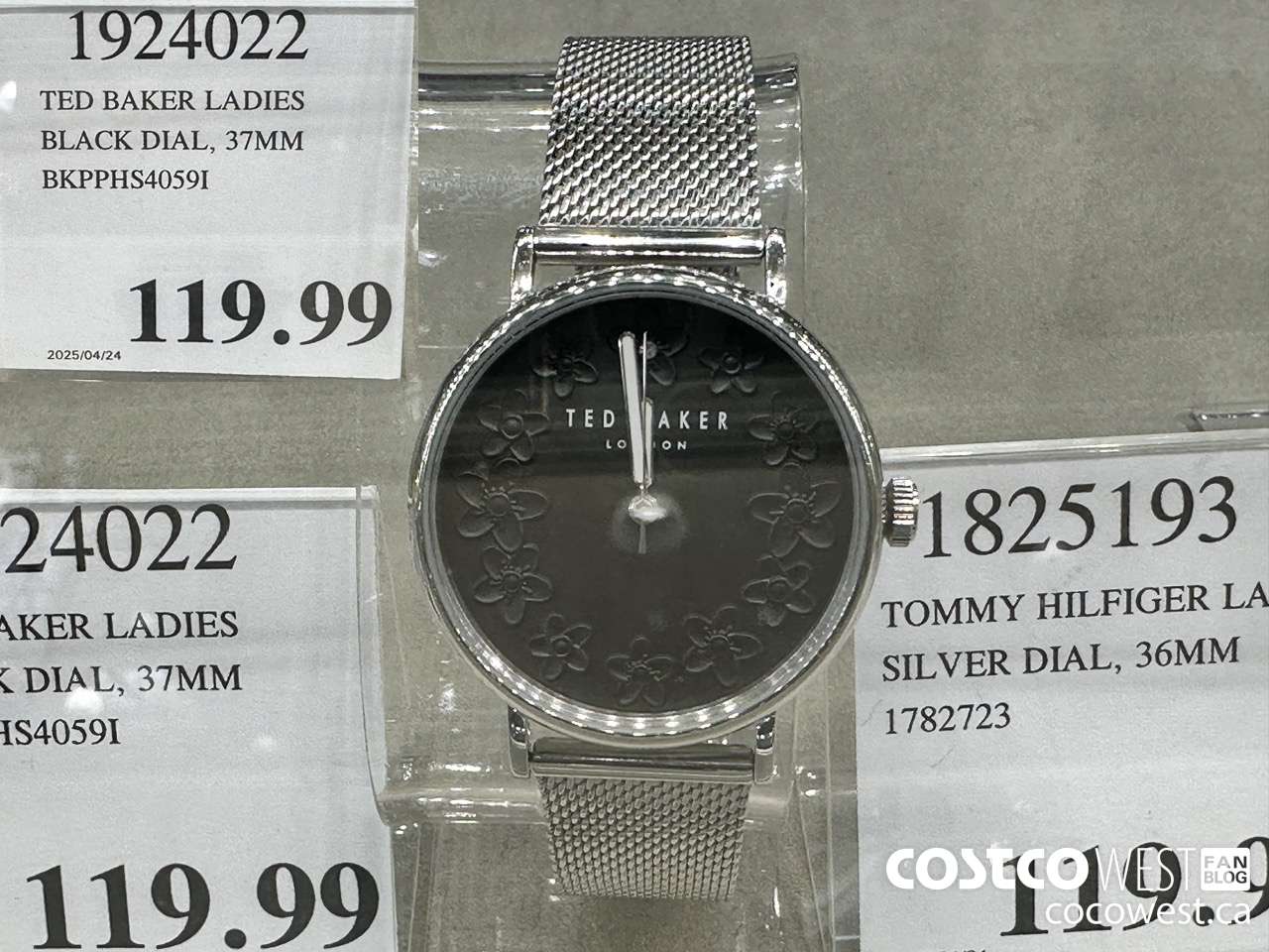 1924022 TED BAKER LADIES BLACK DIAL, 37MM BKPPHS4059I $119.99