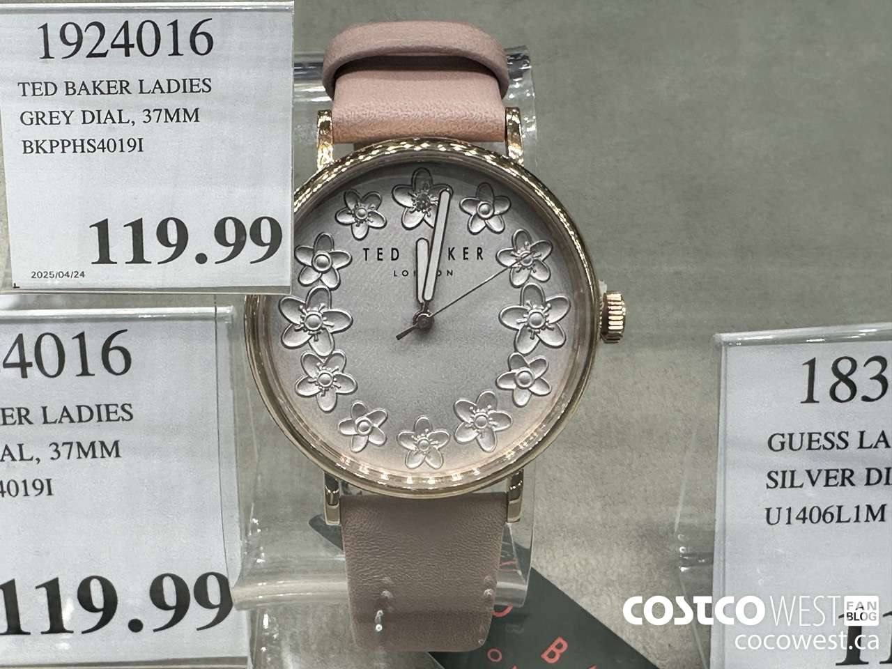 1924016 TED BAKER LADIES GREY DIAL, 37MM BKPPHS4019I $119.99