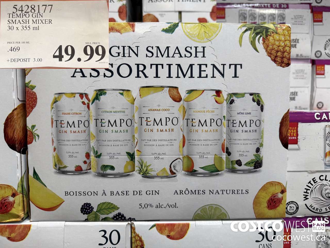 5428177 TEMPO GIN SMASH MIXER 30 X 355ML $49.99