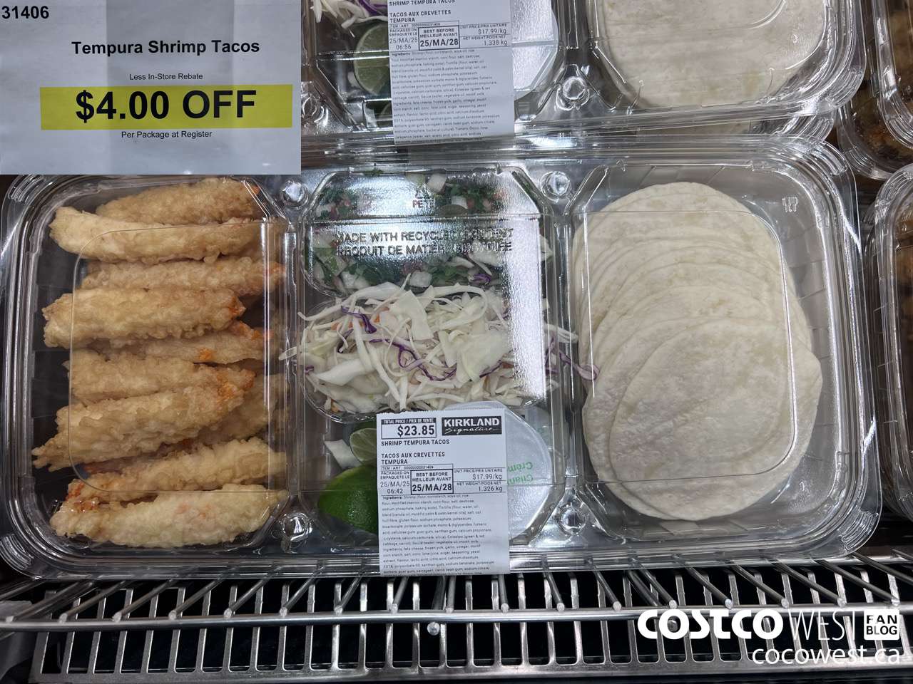 31406 TEMPURA SHRIMP TACOS ($4.00 INSTANT SAVINGS)