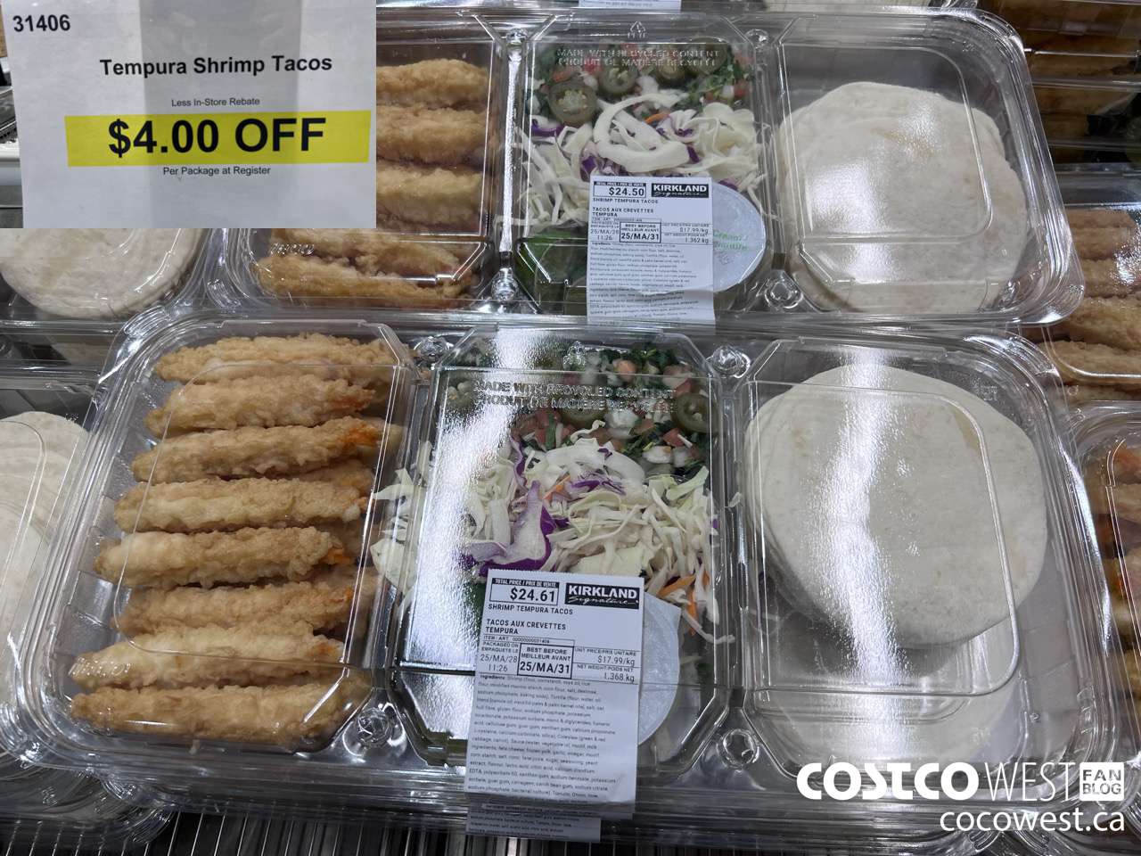 31406 TEMPURA SHRIMP TACOS ($4.00 INSTANT SAVINGS)