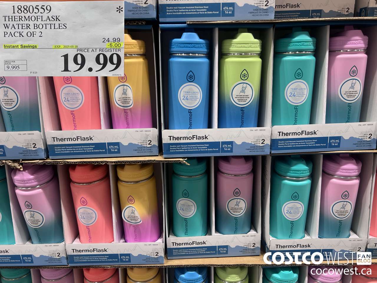 1880559 THERMOFLASK WATER BOTTLES PACK OF 2 ($5.00 INSTANT SAVINGS EXPIRES ON 2025-05-18) $19.99